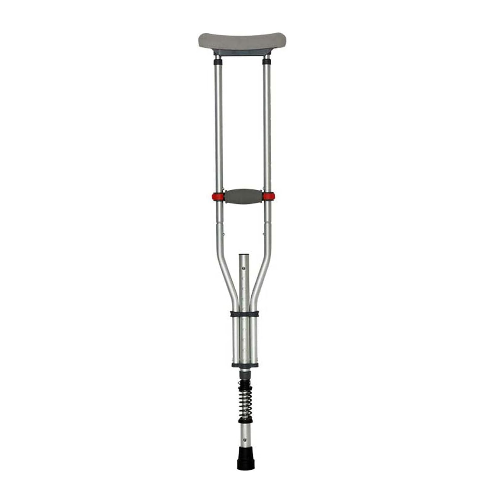 Muletas de axilas para adultos, muletas de aluminio ligeras, ideales para viajes o trabajo, altura ajustable para niños o adultos