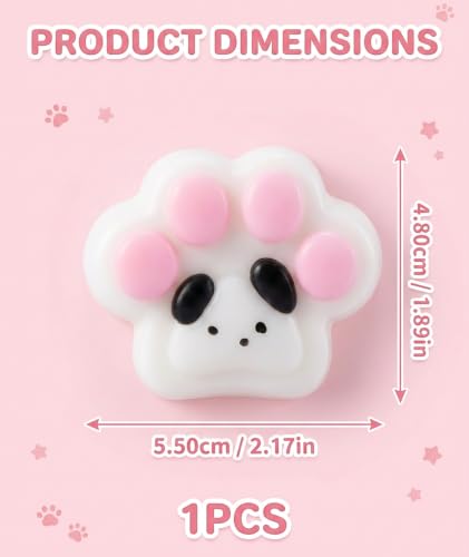Image of 3PCS Taba Squishy Cat Paw, Taba Squishy for Relaxing Sensory Fidget Pinch Family for Kids Cat Paw Squeeze Cute Beautiful Cat Paw (pink2)