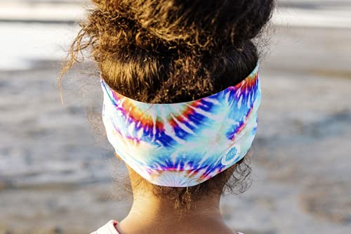 Splash Place KIDS SWIM GOGGLES with Fabric Strap - TIE DYE | Tangle-Free, Swimming Goggles for Kids, Comfy Fabric Strap Goggles - Tie Dye Goggles for Swimming