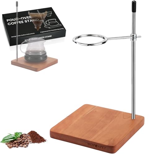 COZYGIFT Solid Cherry Wood Coffee Stand
