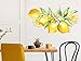 Wandtattoo Küche, Zitronen groß, Wandbild Wandaufkleber mediterran, Wandsticker für Küche Esszimmer / 89x50cm