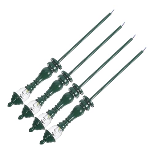POPETPOP 4 Piezas Modelo de Lámparas de Patio Miniatura Luces Blancas para Maquetas de Jardín y Construcción Accesorios DIY para Decoración Detallada