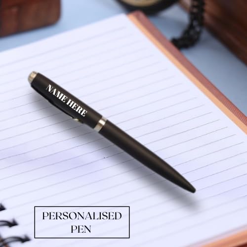 Image of 2 in 1 Personalized Pen & Keychain With Name | Best for Birthday, Corporate, Teacher's Day, Boyfriend, and Event Gifting (Black)