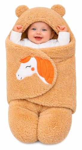 Image of BRANDONN Baby Blanket Newborn Gift Pack of Swaddle Wrapper, 0-9 Months, Length 68 cm x Width 68 cm