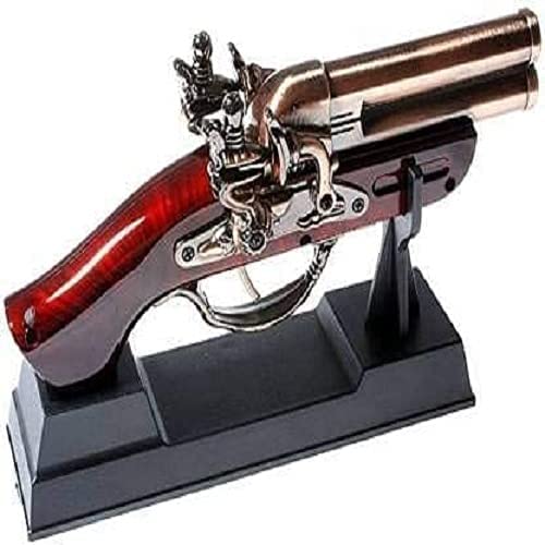 Advenga Antique Red Flame Metal Body Refillable Revolver Gun Banduk Shape Cigarette Gas Lighter with Stand (B0D1GDS1QZ) Amazon Price History, Amazon Price Tracker