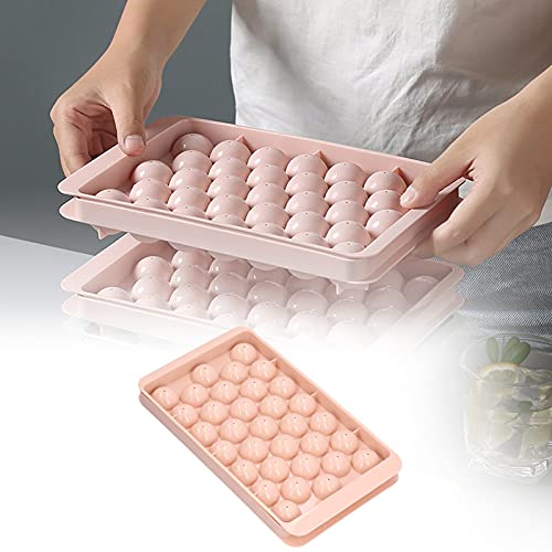 Molde para cubitos de hielo con tapa, 33 divisiones, silicona, pack 2 miniatura 4