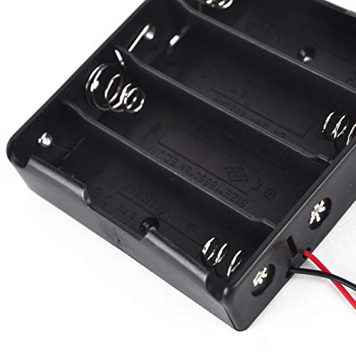 SENRISE 10-Pack 18650 Battery Holder Cases – Plastic Box For 1x 18650, 3.7V Output (Batteries Not Included)