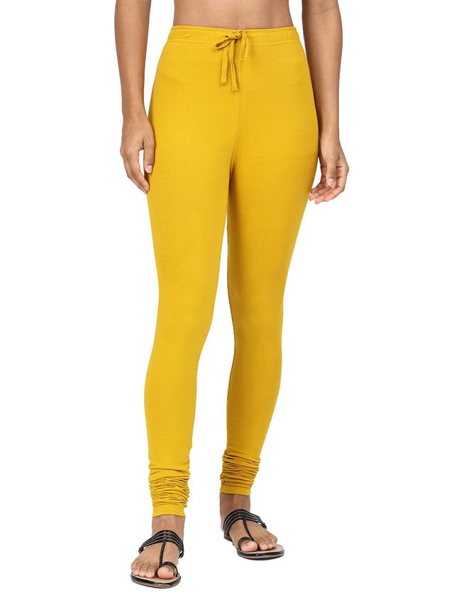 Image of Robinbosky Cotton Churidhar Leggings for Women - Stylish, Stretchable & Flattering Fit for All-Day Comfort