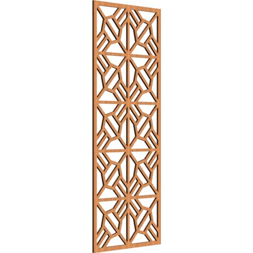 Image of Auburn Decorative Pierced Fretwork Wood Wall Panels, 15 3 /8 inchW x 39 3 /8 inchH x 1 /4 inchT, Cherry