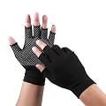 Hariendny Lightweight Men and Women Half-Finger Slip Breathable Fingerless Work Gloves, Fingerless Work Gloves for Climbing, Cycling Thin Gloves, Gym, Training, Workout, Weight Lifting Outdoor