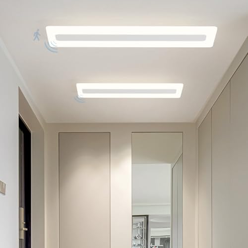 Plafonnier LED détecteur mouvement lampe plafond 3 températures blanc