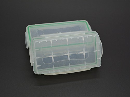 Case Wonder Clear Plastic Waterdichte Batterij Opbergdoos Organizer voor 18650 Batterijen/16340 Batterijen/CR123A… - Afbeelding 5
