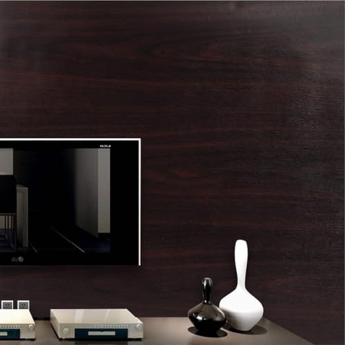 Image of CVANU Self Adhesive Wood Grain Wallpaper, Peel and Stick Waterproof Removable PVC Vinyl for Old Furniture, Door, Wardrobe, Wall Decor (24x72 Inch) CV07