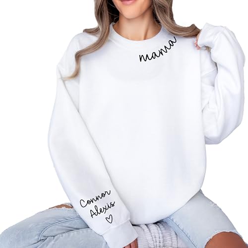 Personalized Mama Sweatshirt Custom Mama Sweatshirt Womens Mens Unisex Sweatshirt Cute Girly Mom Sweater Gift Sweater Crewneck