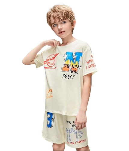 Image of KYDA KIDS Boy's 100% Pure Cotton Premium Printed Tshirt and Shorts Co-ords Set for boys