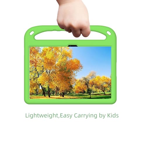 Sfulatdc Kids Tablet Case with Handle and Kickstand Shockproof Full Protection Cover Lightweight for Xiaomi Redmi Pad SE 11 inch Green - Image 4
