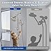 All Metal Dual Shower Head Easy Reach, High Pressure 10-Spray Handheld & Rainfall Shower Head Combo with Shower Extension Arm, 71