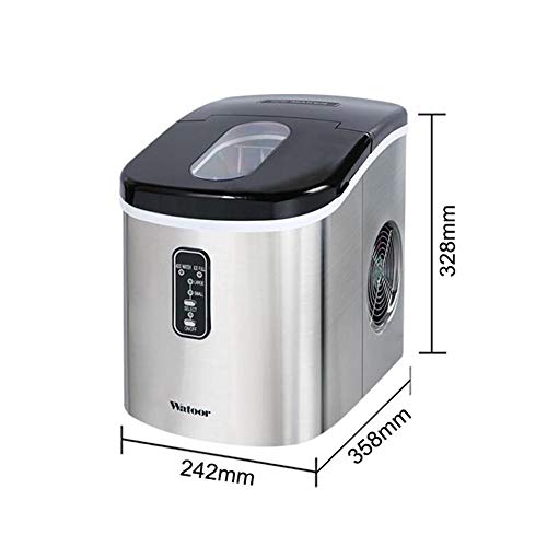 16 kg Desktop Eismaschine Mini Kleine Gewerbliche Haushaltstee Shop Bar Vollautomatische Eismaschine, Standalone… – Bild 3