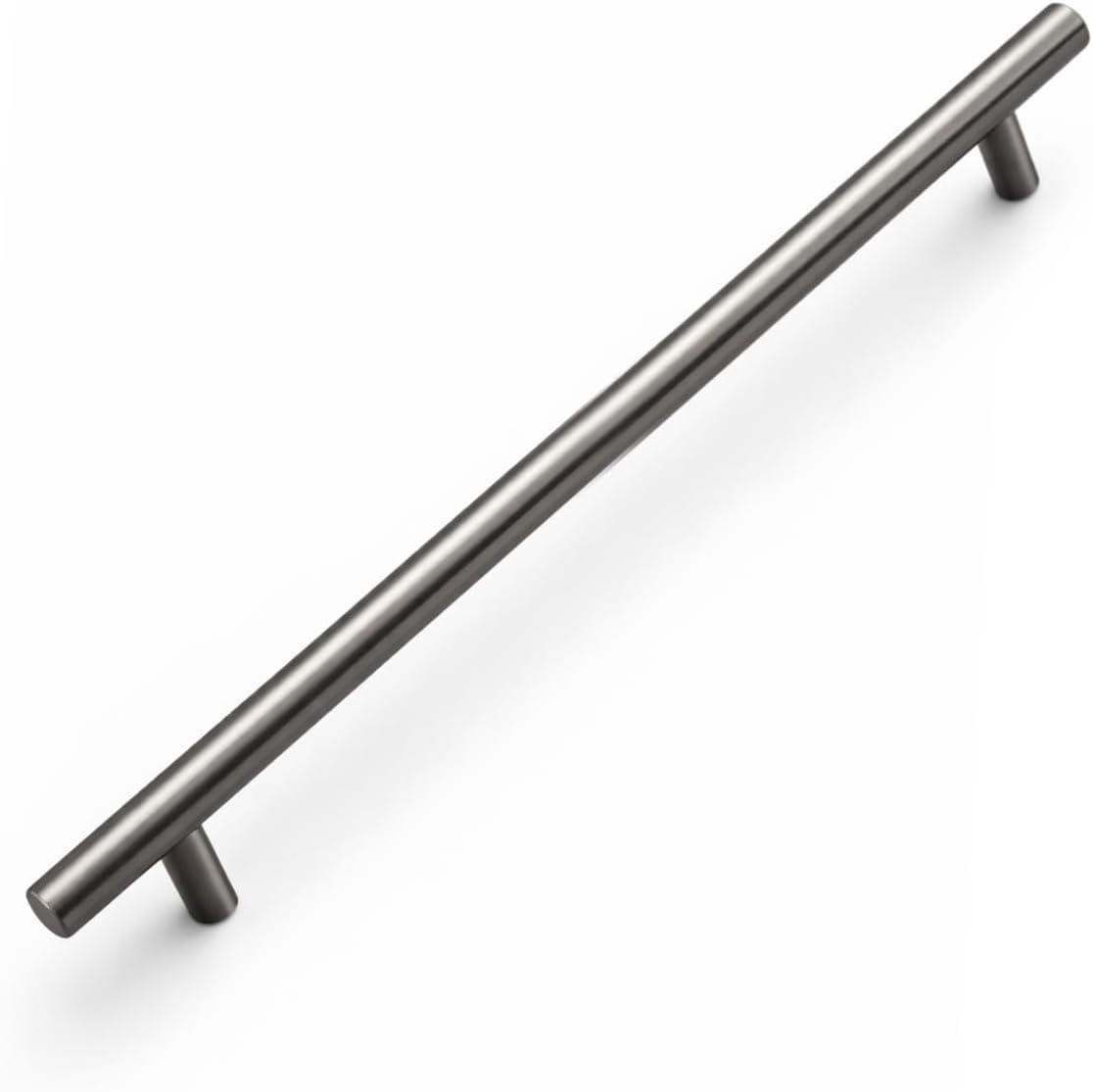 (1 Adet) 320 mm Titanyum Renk Metal Mobilya Mutfak Dolap Çekmece Dolabı Kulbu Kulpu Kulpları