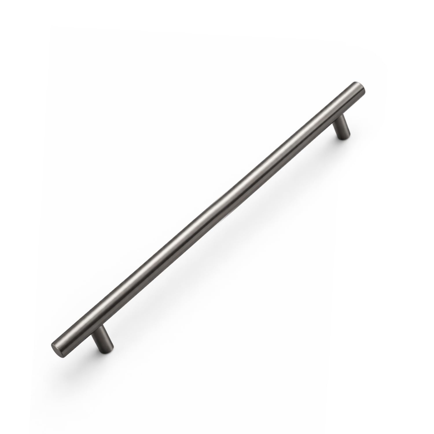 224 mm (1 Adet) Titanyum Renk Metal Mobilya Mutfak Dolap Çekmece Dolabı Kulbu Kulpu Kulpları