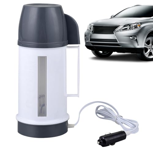 Hervidor Eléctrico De Agua Caliente, Calentador Con Apagado Automático 12/24V, Hervidor Con Apagado Automático, Para Viajes Al Aire Libre Camping Diario Desplazamientos Diarios Viaje En Automóvil Por