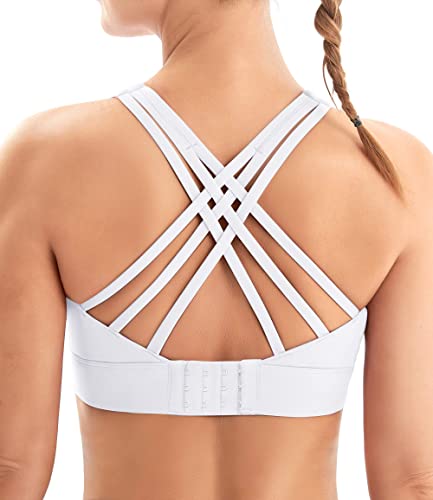 Image of Sports Bras for Women High Support Large Bust Strappy Workout Tanks Tops