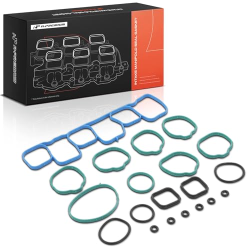 A-Premium Lower and Upper Engine Intake Manifold Gasket Set Compatible with Ford Lincoln - F-150 Explorer 2011-2020 Mustang Flex Edge Taurus Transit-150 Continental MKX & More DOHC 3.7L 3.5L