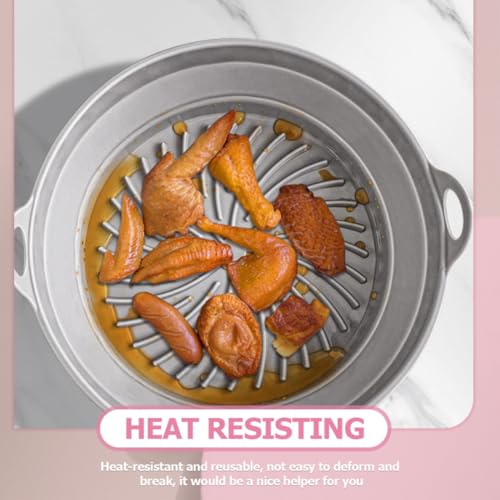Freidora de aire reutilizable alfombrilla antiadherente y resistente pack de 2 para hornear 6