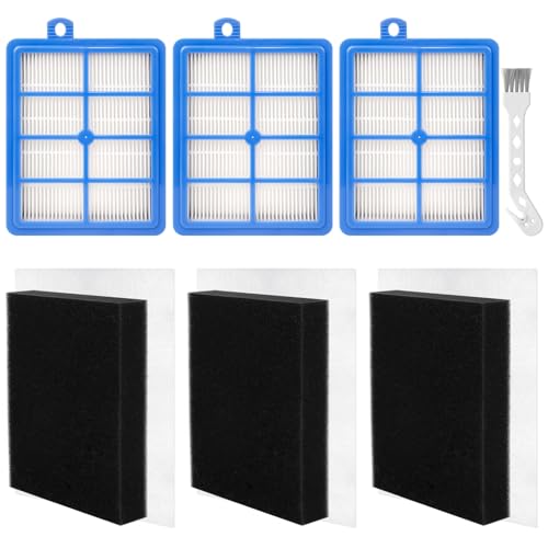 3 Stück HEPA Filter für AEG AUSK11 LX7 LX8 Allergy Plus Performance Staubsauger Ersatzfilter für AEG AFS1W AEF12 EF129 Turbo Cyclonic LX7-2-ÖKOX LX7-2-CR-A LX7-2-FFP LX8-2-ÖKO für Philips FC8038/01