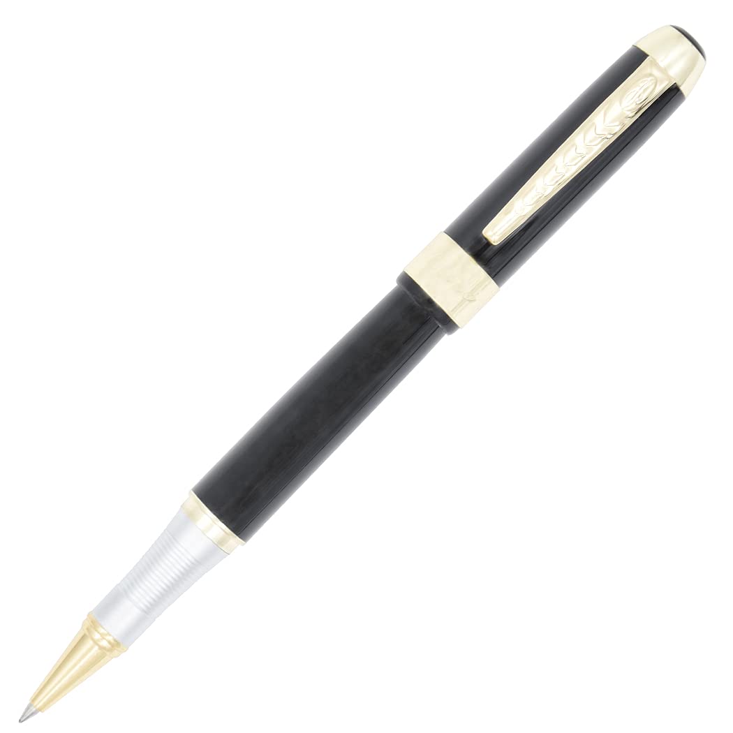Gullor Elegant Executive Roller Ball Pen Jinhao 250 Black and Golden Clip Pen
