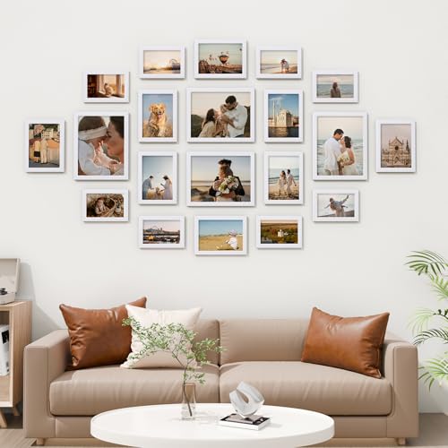 Vittanly 20 Pack Picture Frames Collage Wall Decor, White by Vittanly - Used condition - Image 2