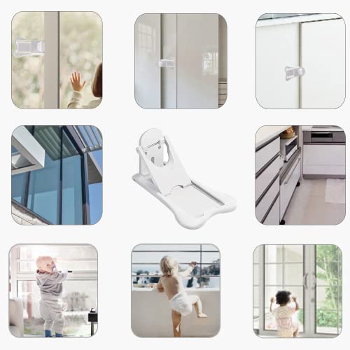 2 Pcs Serrature per Porte Scorrevoli di Sicurezza