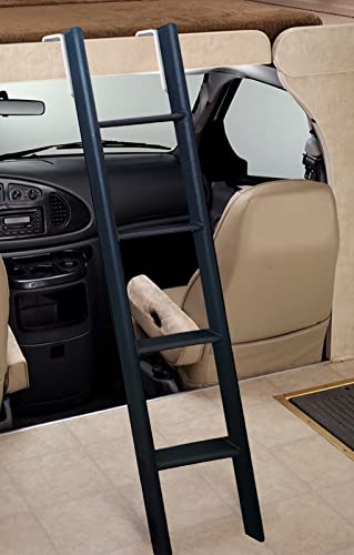Rv Bunk Bed Ladder 55"/60"/66"/72'', Adjustable Travel Trailer Bed Ladders With 4 Hook And Foot Caps, Metal Twin Bed Step Ladder For Home Dorm Appartments, Load 330 Lbs, 72 Inch #TOP1