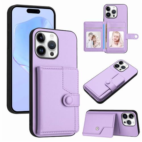 Housse iPhone 16e violette silicone cuir étui portefeuille cartes flip arrière