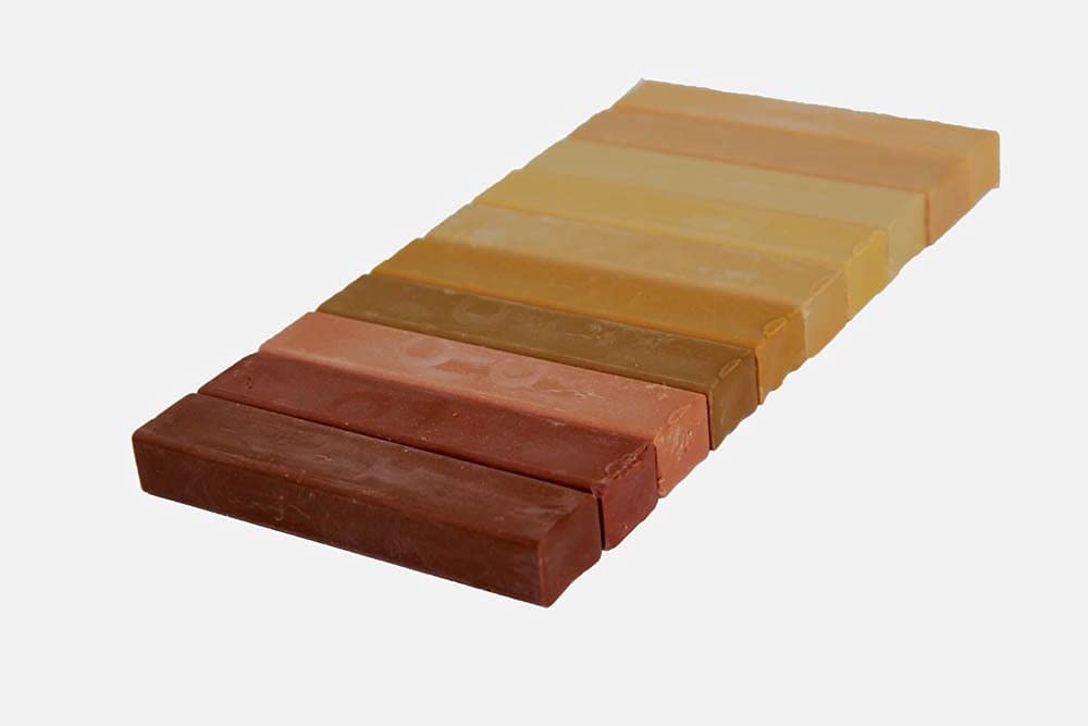 (973 - Medium Wood Shades) Konig Hard Wax Furniture Repair Filler Sticks Set 8904384286055