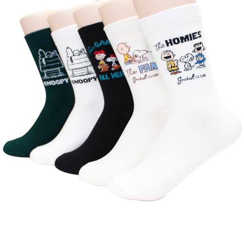 The Peanuts Snoopy Women and teen girls Cartoon Character Series Licensed Socks