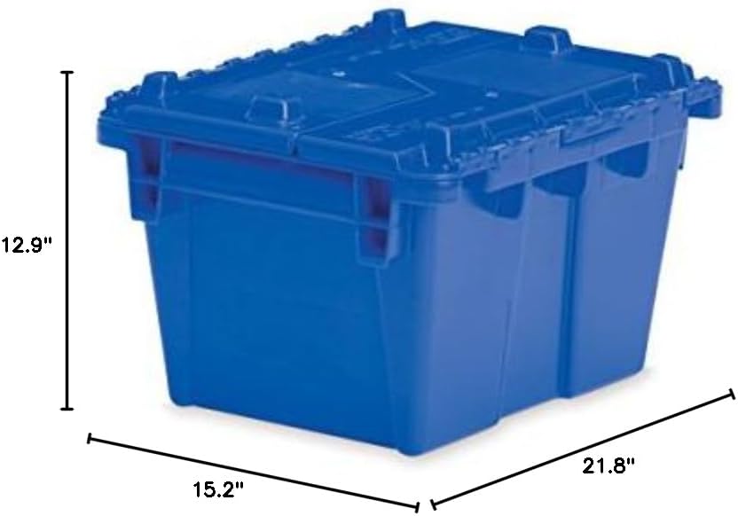 Large Storage Tote Large 21.8"L x 15.2"W x 12.9"H - Blue