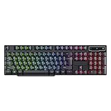 Teclado Gamer Eg206 Hawke Led Silencioso Com Fio Evolut