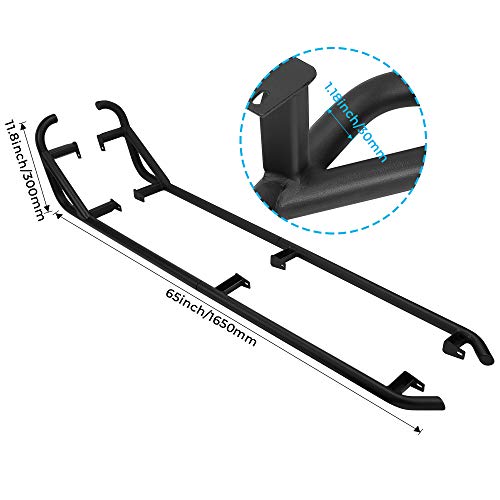 Kemimoto Xp 4 1000 Nerf Bars Rock Sliders, Kemimoto 4 Steel Side Steps Nerf Bars Tree Kickers Compatible With Polaris Rzr Xp4 1000/4 Turbo 2014-2023 #TOP4