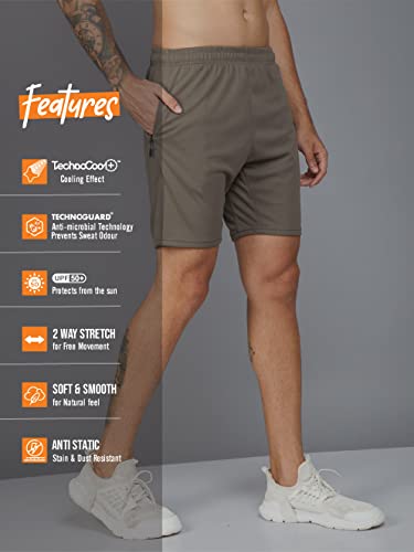 Image of TECHNOSPORT Men's Active Running Shorts - (MSOR26-P27) Pack of 1