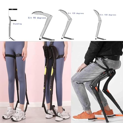 Chaise portable réglable 5 vitesses avec exosquelette léger - 7