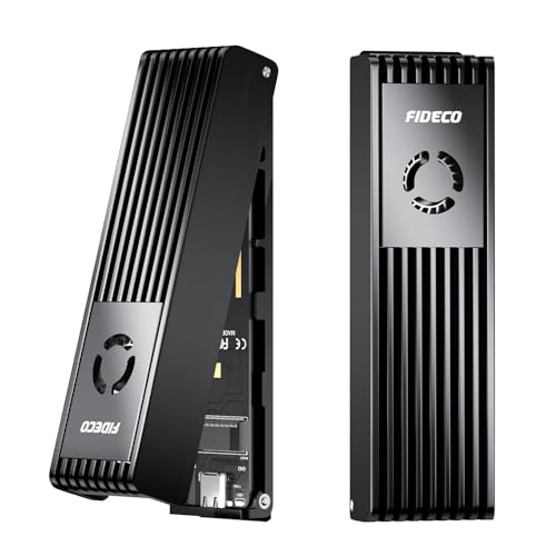 Boîtier SSD M.2 NVMe SATA USB C FIDECO lecteur externe PCIe M-Key avec Trim et UASP