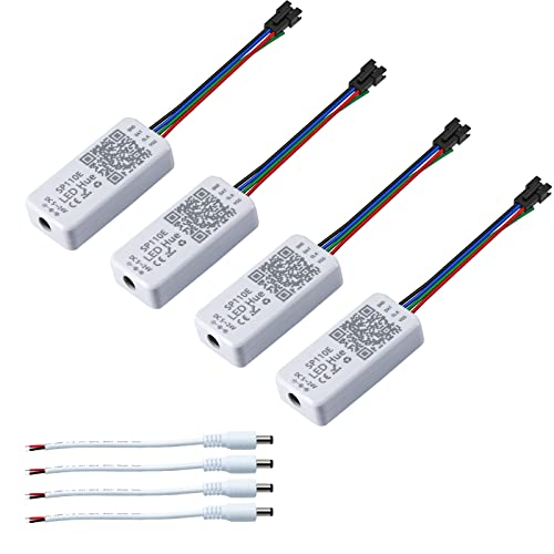 4-Pack Sp110e Led Controller for Ws2812b Ws2811 Sk6812RGBW Led RGB Lights