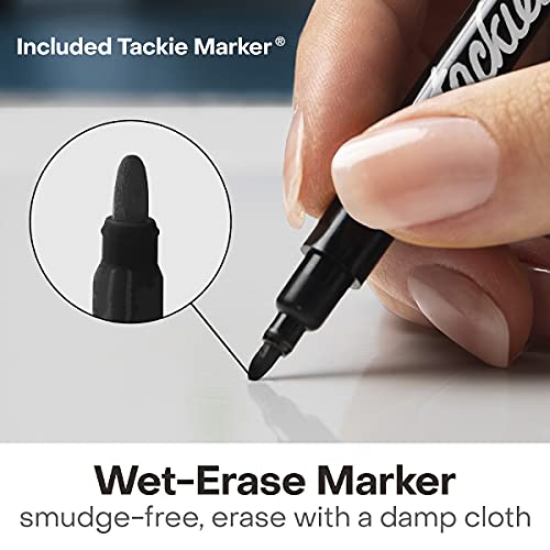 M.C. Squares Stickies Circle Dry-Erase Sticky Notes 6-Pack, Round Reusable White Board Stickers with Included Smudge-Free Wet Erase Tackie Marker, Made in The USA - Thumbnail 5