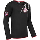 Ein Logo auf der Brust und ein weiteres Logo auf dem Ärmel verleihen dem Longsleeve eine lebendige und auffällige Optik.