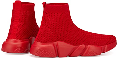 Image of Santiro Men's Running Shoes Breathable Knit Slip On Sneakers