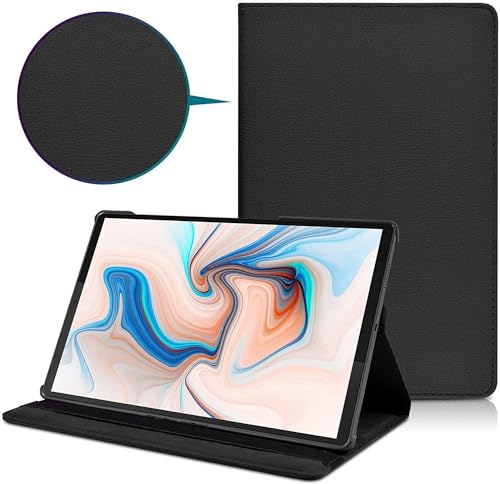 Image of Realme Pad Mini 8.7 inch Tablet (Model FIT ONLY-: RMP2105 /RMP2106) 360 Degree Rotating Flip Case Cover (Black)