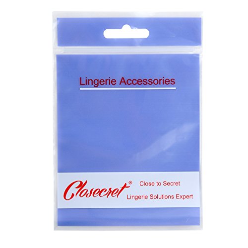 Closecret Women's Nylon Bra Extender Multi-Size Brassiere Strap Extension (2 Hooks 3/8 Inch Spacing) #TOP5