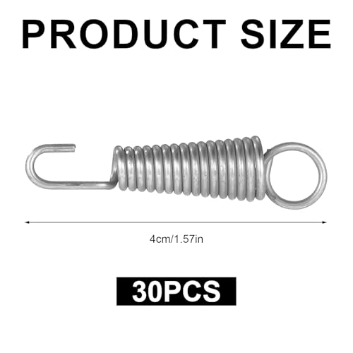 30pcs 4008 Vise Replacement Springs, Carbon Steel Vise Clamp Spring Fixture Locking Tools for 10R 10WR 10CR 11R 11SP 11HD 20R 310S 12LC and 10LW (Silver) - Thumbnail 2