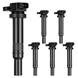 SCITOO 6Pcs Ignition Coil UF558 for kia Rondo 2.7L 2007-2011 for Optima 2.7L 2007-2010 for Magentis 2.7L 2007-2010 for Magentis 2.4L 2010 for Hyundai Santa Fe 2.7L 2006-2009 ‎5C1624 E1058